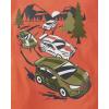 imageThe Childrens Place Baby and Toddler Boys Vehicle Short Sleeve Graphic TShirts MultipackRacecarRacecar TrioRacecar Scene