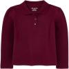 imageThe Childrens Place Girls Long Sleeve Pique PoloRubine Single