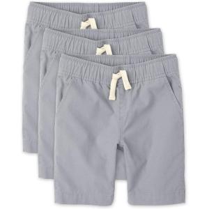 imageThe Childrens Place Boys Pull on Jogger ShortsFin Gray 3pack