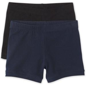 imageThe Childrens Place Girls Basic Cartwheel ShortsBlackTidal 2pack