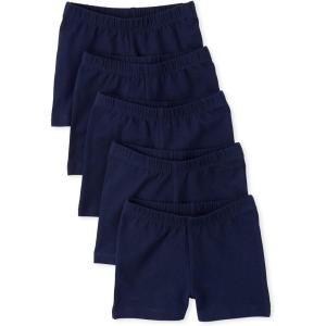imageThe Childrens Place Girls Basic Cartwheel ShortsTidal 5pack