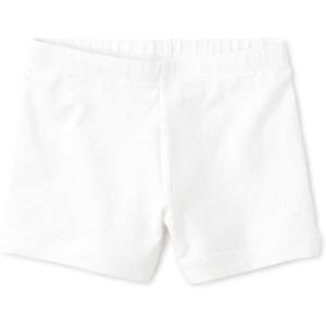 imageThe Childrens Place Girls Basic Cartwheel ShortsWhite Single