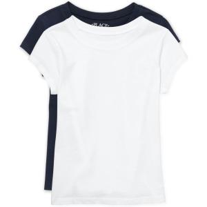 imageThe Childrens Place girls Tee shirtTidalWhite 2pack