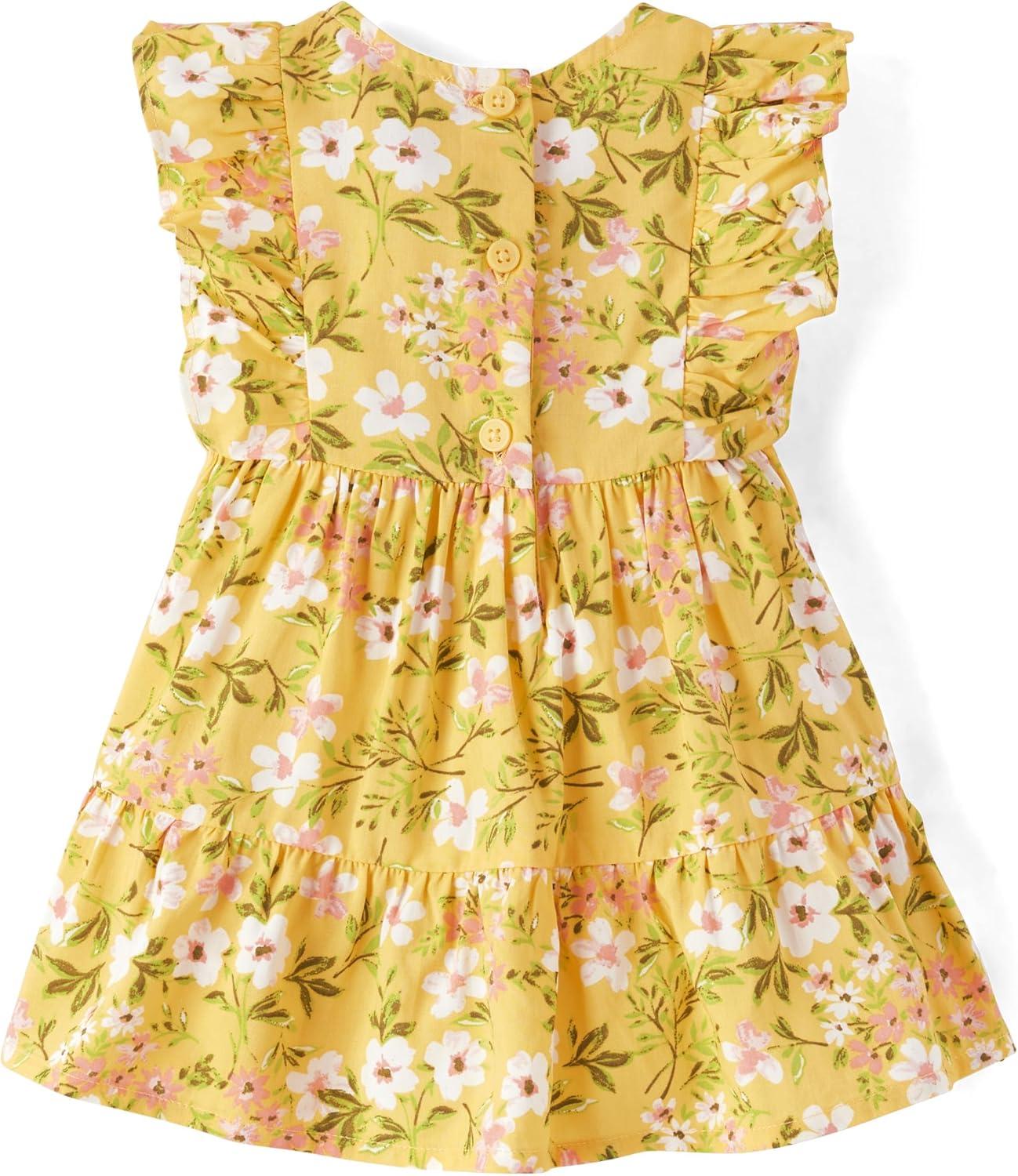imageThe Childrens Place Baby Girls and Newborn Sleeveless Casual DressSunset Gold Floral