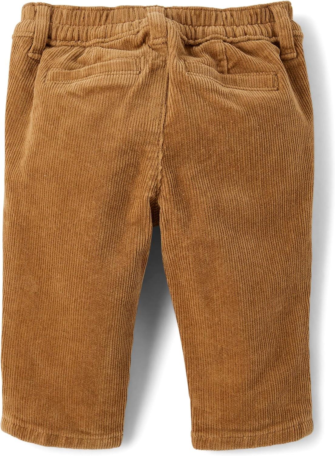 imageThe Childrens Place babyboys And Newborn Button Down Shirt and Pants 2 Piece OutfitIced Coffee Flannel