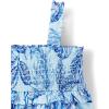 imageThe Childrens Place Baby Girls and Newborn Casual Short Sleeve Dress with Diaper CoverBlue Floral