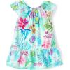 imageThe Childrens Place Baby Girls and Newborn Casual Short Sleeve Dress with Diaper CoverTropical Cosmos