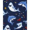 imageThe Childrens Place BabyBoys and Toddler Snug Fit 100 Cotton Short Sleeve Top and Shorts 2Piece Pajama SetJawsome Sharks
