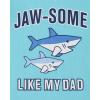 imageThe Childrens Place BabyBoys and Toddler Snug Fit 100 Cotton Short Sleeve Top and Shorts 2Piece Pajama SetJawsome Sharks