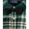 imageThe Childrens Place babyboys And Newborn Button Down Shirt and Pants 2 Piece OutfitBalt Green Plaid