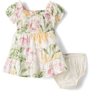 imageThe Childrens Place Baby Girls and Newborn Casual Short Sleeve DressFloral Palm