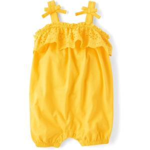 imageThe Childrens Place babygirls And Newborn Everyday Summer RompersAspen Gold