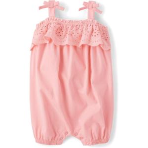 imageThe Childrens Place babygirls And Newborn Everyday Summer RompersFuzzy Pink