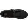 imageThe Childrens Place Girls Kayla Velvet Flat Shoe ShoeBlack