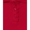 imageThe Childrens Place Girls Toddler Mulipack Short Sleeve Ruffle Pique PolosRuby 2pack