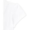 imageThe Childrens Place Girls Toddler Mulipack Short Sleeve Ruffle Pique PolosWhite 2pack