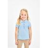 imageThe Childrens Place girls Short Sleeve Ruffle Pique PoloBlue