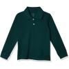 imageThe ChildrenS Place Boys Long Sleeve Pique PoloSpruce Green Single