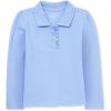 imageThe Childrens Place Baby Girls and Toddler Long Sleeve Ruffle Pique PoloDaybreak Single