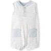 imageThe Childrens Place babyboys And Newborn Everyday RomperWhite Stripe