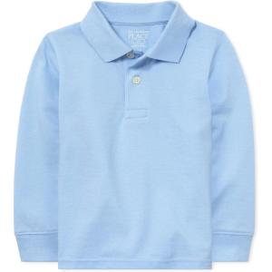 imageThe ChildrenS Place Boys Long Sleeve Pique PoloBrook Single