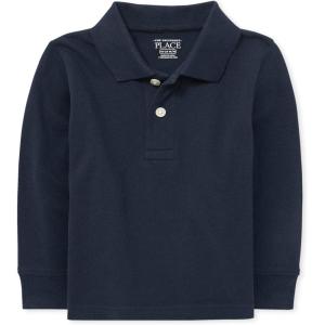 imageThe ChildrenS Place Boys Long Sleeve Pique PoloNautico Single