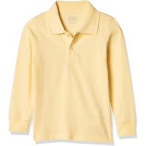 imageThe ChildrenS Place Boys Long Sleeve Pique PoloNew Yellow Single