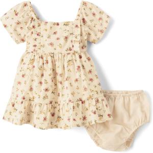 imageThe Childrens Place Baby Girls and Newborn Short Sleeve Ruffle DressFrappe