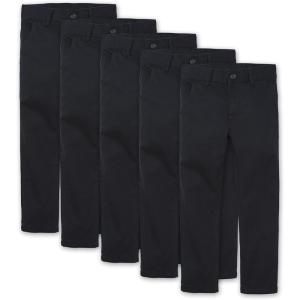 imageThe Childrens Place Stretch Straight Chino PantsmultipacksNew Navy 5pack