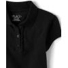 imageThe Childrens Place Short Sleeve Ruffle Pique PolomultipacksBlack 3pack
