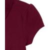 imageThe Childrens Place Short Sleeve Ruffle Pique PolomultipacksRubine 2pack