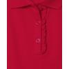 imageThe Childrens Place Short Sleeve Ruffle Pique PolomultipacksRuby 4pack