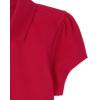 imageThe Childrens Place Short Sleeve Ruffle Pique PolomultipacksRuby 4pack