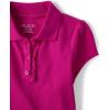imageThe Childrens Place Short Sleeve Ruffle Pique PolomultipacksSeafrostAurora PinkPurple 3pack