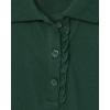 imageThe Childrens Place Short Sleeve Ruffle Pique PolomultipacksSpruce Green 2pack