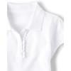 imageThe Childrens Place Short Sleeve Ruffle Pique PolomultipacksSpruceshadDaybreakWhite 3pack