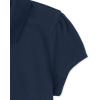 imageThe Childrens Place Short Sleeve Ruffle Pique PolomultipacksTidalWhite 4pack