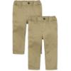 imageThe Childrens Place Baby Boys and Toddler Skinny Chino PantFlax 2pack