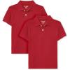 imageThe Childrens Place Baby and Toddler Boys Short Sleeve Polo ShirtClassic Red 2pack