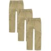 imageThe Childrens Place Pull on Cargo PantsmultipacksFlax 3pack