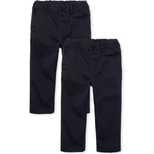 imageThe Childrens Place Baby Boys and Toddler Skinny Chino PantNew Navy 2pack