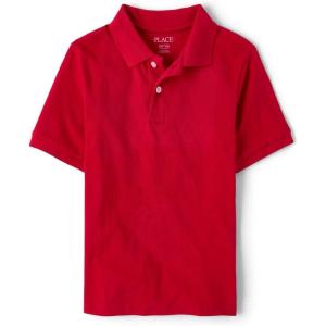 imageThe Childrens Place Baby and Toddler Boys Short Sleeve Polo ShirtClassic Red