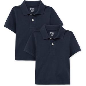 imageThe Childrens Place Baby and Toddler Boys Short Sleeve Polo ShirtNautico 2pack