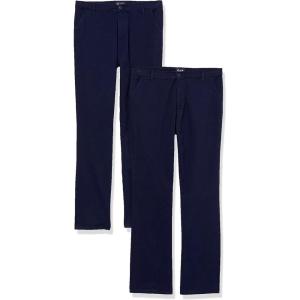 imageThe Childrens Place Girls Uniform Skinny Chino PantsTidal 2 Pack