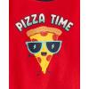 imageThe Childrens Place And Toddler Snug Fit 100 Cotton Short Sleeve Top and Pants 2 Piece Pajama SetPizza Time
