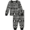 imageThe Childrens Place Family Matching Christmas and Holiday Pajama Sets CottonFairsile  Black