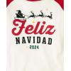 imageThe Childrens Place Family Matching Christmas and Holiday Pajama Sets CottonFeliz Navidad Plaid