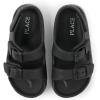 imageThe Childrens Place Baby Boys and Toddler Everyday Double Buckle Slide Sandals with BackstrapBlack