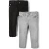 imageThe Childrens Place Baby Boys and Toddler Skinny JeansBlackDarg Gray 2pack
