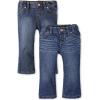 imageThe Childrens Place Baby Girls and Toddler Bootcut JeansVictory Blue 2pack
